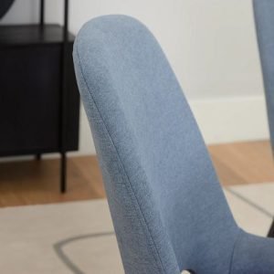 Brela Dark Blue Upholstered Side Chair