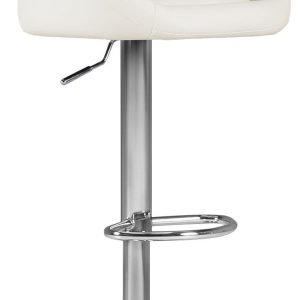 Dayton White Uph Adjustable Stool