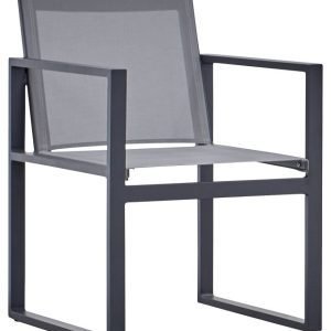 Linear2 Dark Gray Sling Arm Chair