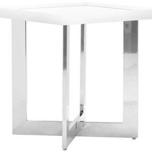 Cortina White Square End Table