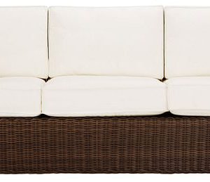 Canyon Dark Brown White Sofa