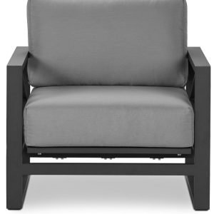 Linear Dark Gray Rocking Chair