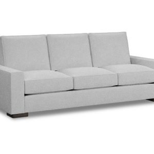 Edgewater Suave White 96″” Sofa W/ 3 Cushions