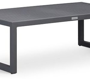 Barbados Light Gray Aluminum Rect Coffee Table