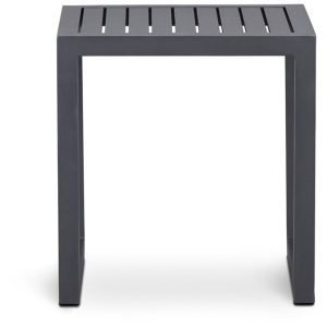 Barbados Light Gray Aluminum End Table