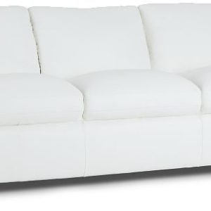 Amari White Leather Sofa