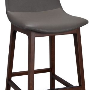 Hamilton Dark Gray Micro 24″” Upholstered Barstool