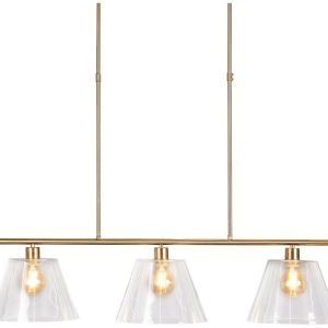 Anez Gold Glass Chandelier