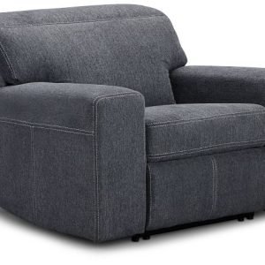 Callum Dark Gray Fabric Recliner