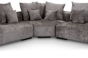 Skylar Gray Fabric Small Two-arm Sectional