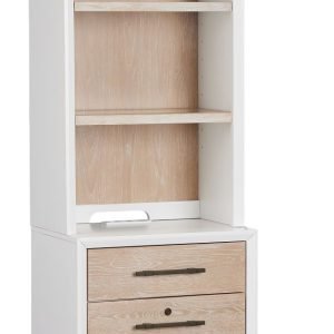 Boca Grande Two-tone File Cabinet With Hutch