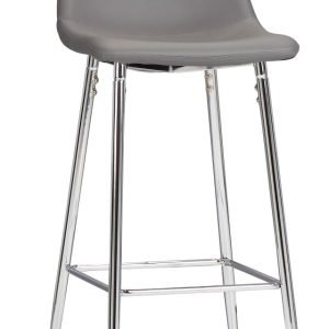 Havana Graymicro Upholstered 30″” Barstool W/ Chrome Legs