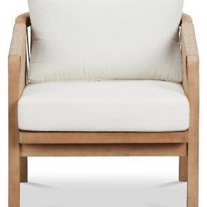 Laguna Light Tone Chair With White Cushion