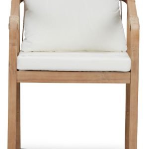 Laguna White Cushioned Arm Chair