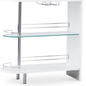 Drea White Bar Cart