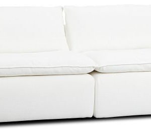 Aurora White Micro Sofa