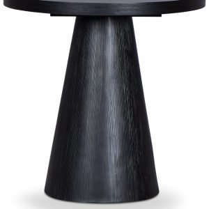 Alden Black Round End Table