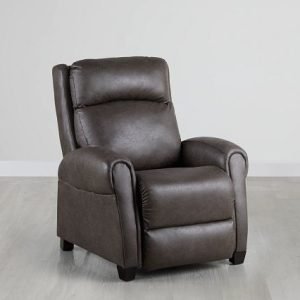 Wilson Dark Gray Micro Zero Gravity Power Recliner W/headrest