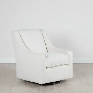 Austin White Fabric Swivel Rocker Glider