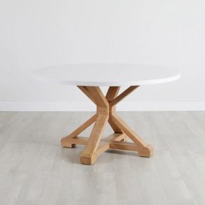 Nantucket Two-tone White Round Table