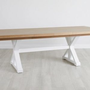 Nantucket Two-tone Light Tone Trestle Table