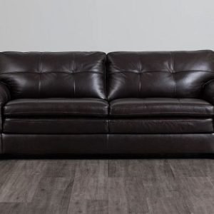 Braden Dark Brown Leather Sofa