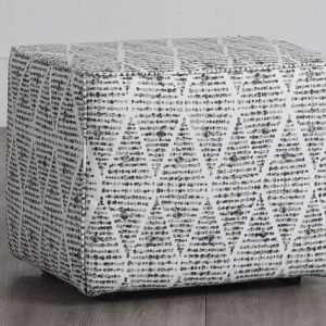 Foster Black Indoor/outdoor Accent Ottoman