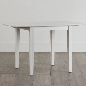 Woodstock White Drop Leaf Rectangular Table