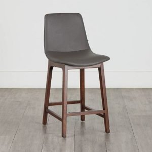 Hamilton Dark Gray Micro 24″” Upholstered Barstool