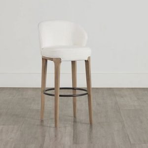 Libby Whitefabric 30″” Upholstered Barstool