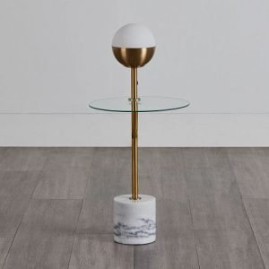 Brynn Gold Marble Floor Lamp