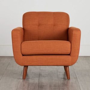 Raya Orange Fabric Chair