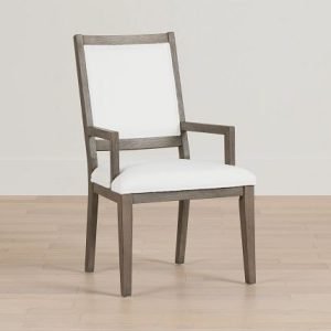 Alden Gray Upholstered Arm Chair