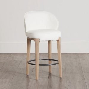 Libby Whitemicro 24″” Upholstered Barstool