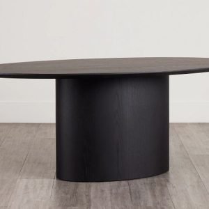 Nomad Black 78″” Oval Table